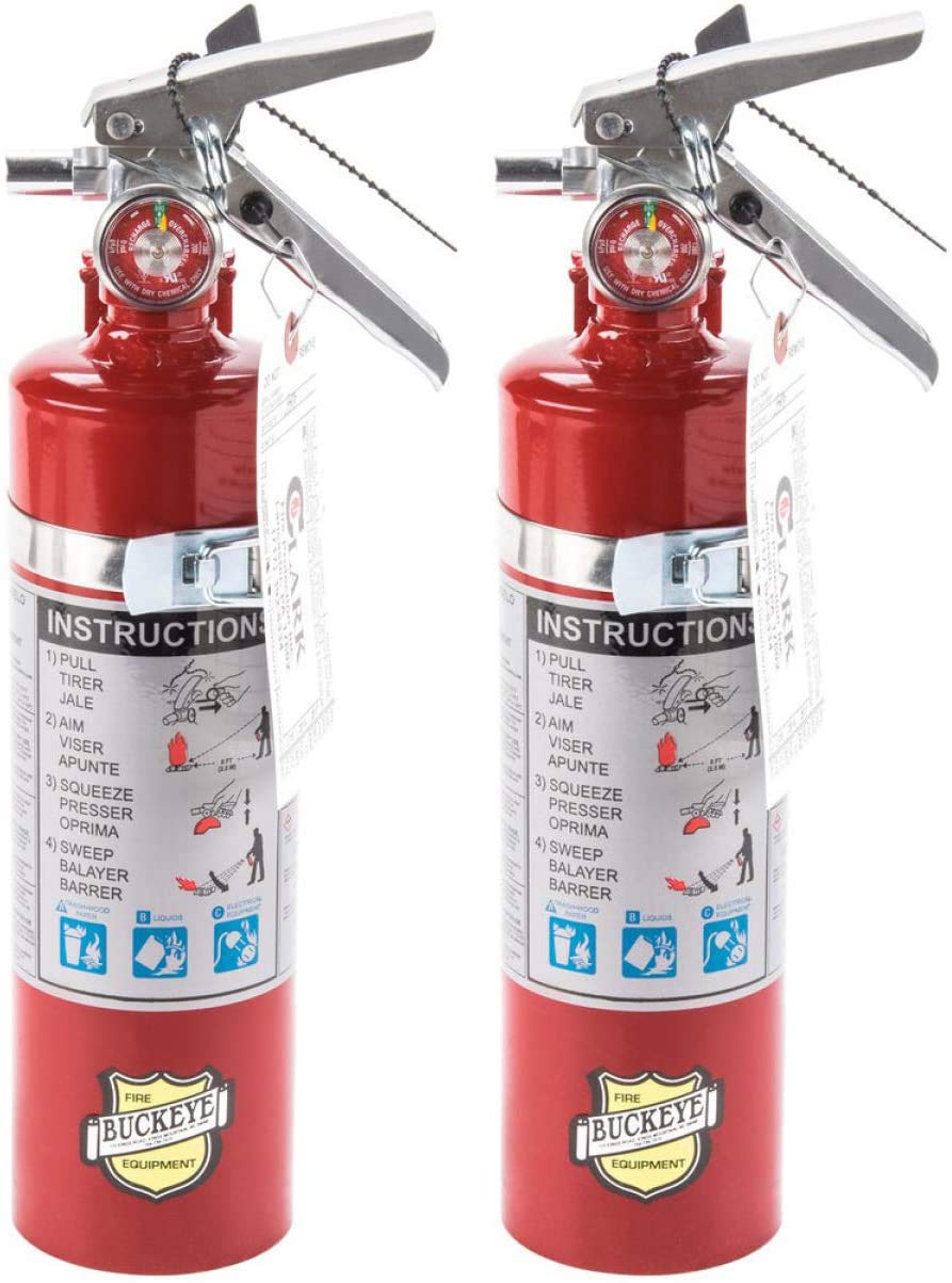 abc 2 Pack Buckeye 13315 ABC Multipurpose Dry Chemical Hand Held Fire